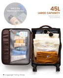 LOVEVOOK Carry On Luggage 22x14x9 Airline Approved, 20 Inch Softside Suitcases with Wheels, Lightweight Spinner Carry on Suitcase with TSA Lock, Water-Resistant Large Capacity Luggage for Travel