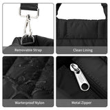 KALIDI Quilted Tote Bag Small Puffer Crossbody Bag for Women Lightweight Nylon Puffy Shoulder Handbag with Adjustable Strap