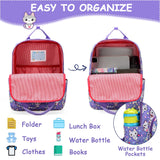VASCHY Toddler Kids Backpack, Little Girls Lightweight Cute Top Handle Preschool Backpack Tablet Bag for Daycare Kindergarten Cats