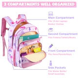 VASCHY Kids School Backpack Lunch Box Bag Pencil Case Combo, Children BookBag Schoolbag Set