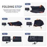 SUIKIHUM 20L Hiking-Daypack Lightweight Foldable Travel Packable Backpack for Camping Cycling Outdoor, Navy Blue