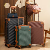 Cosbarn Luggage Sets 5 Piece with TSA Lock Spinner Wheels, Unisex Hard Case ABS Suitcase Set, Hardshell Lightweight Waterproof Travel Hardside Suitcases with Wheels for Women Men, Dark Green