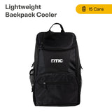 RTIC Lightweight Backpack Cooler, Black, 15 Can, Portable Insulated Bag, for Men& Women, Great for Day Trips, Picnics, Camping, Hiking, Beach, or Park