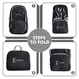 ZOMAKE Lightweight Packable Backpack 30L, Foldable Hiking Backpacks Water Resistant Compact Folding Daypack for Travel(Black)