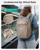 BAGSMART 30L Travel Backpack, 15.6 Inch Carry On Backpack Flight Approved, Water Resistant Weekender Bag Daypack, Black