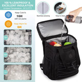 Cooler Backpack with Padded Top Handle,Lightweight Back Pack Coolers Insulated Leak Proof,Large Capacity Ice Chest for Women Men Beach Camping Picnic Fishing Hiking