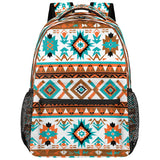 Peaom Geometric Ethnic Aztec Print Backpack for Kids Women Men School Backpacks Girls Boys Adults Bookbag Laptop Computer Back Pack Casual Daypack