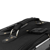 U.S. Traveler New Yorker Lightweight Expandable Rolling Luggage, Charcoal, 4-Piece Set