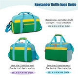 HawLander Large Kids Duffle Bag for Travel, Overnight, or Weekender, 22" inch (Green Yellow)