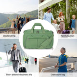 Hanke Underseat Carry On luggage Bags for Travel, Foldable Travel Bags for Women, Soft Lightweight Personal Item Travel Bag Small Carry On Bags for Airplanes, Travel Tote Bags for Women Men. Green