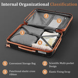 TRAVELEO 4 Piece Carry On Luggage Set 20 Inch, Expandable PP Hardshell Suitcase with Detachable Spinner Wheels & TSA Lock, Includes Cosmetic Case, Travel Tote & Toiletry Bag, Lightweight (Black)