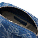 Lacoste Unisex Denim Monogram Crossover Bag, Mono Jacquard Denim, One Size