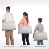 adidas Lounge Premium Sport Duffel Bag for Travel and Gym, Linen Green, One Size