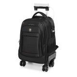 360° rotating Water Resistant Rolling Backpack with 4 Removable Wheels for Adults,Airline Approved Carry on Luggage Fit 15.6 Inch Laptop Travel Backpack with USB Charging Port