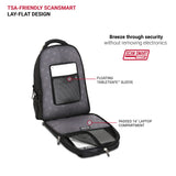 SwissGear 2769 ScanSmart Laptop Backpack, Fits Most 16 Inch Laptops, TSA Friendly, Work, School, Men's and Women's, Black