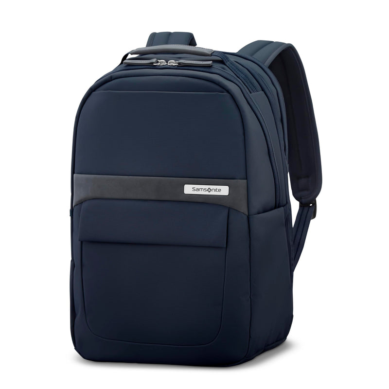 Samsonite Elevation Plus Backpack - Recyclex® RPET Body Fabric With Quick-Access Stash Pocket - Expands 1.5inches - AirTag™ Holder - Laptop Pouch - Midnight Blue