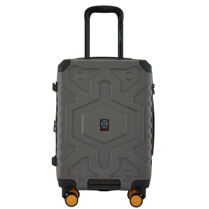 Wrangler ATG Outland Expandable Hardside Luggage, Gull Gray, 22" Carry-On
