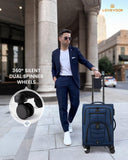 Carry On Luggage 22x14x9 Airline Approved, 22-Inch Suitcases with Spinner Wheels, Softside Carry-on Luggage with TSA Lock for Men Women Business Trip, Lightweight Large Capacity Luggage for Travel