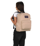 JanSport SuperBreak Plus Backpack with Padded 15-inch Laptop Sleeve and Integrated Bottle Pocket - Spacious and Durable Daypack for Work and Travel - Travertine