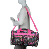 Rockland Duffel Bag, Black, 18.5 in X 10.5 in X 8.5 in