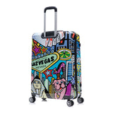InUSA Cities Print Luggage with Spinner Wheels | Durable Lightweight Hardside Suitcase | Travel Bag with Handle and Trolley | (20in, 24in, 28in) 3 Piece Set