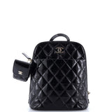 Chanel, Pre-Loved My Pocket Backpack Quilted Shiny Calfskin, Black