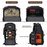 MOSISO Camera Backpack, DSLR/SLR/Mirrorless Tactical Camera Bag Case with Laptop Compartment Compatible with Canon/Nikon/Sony, Black