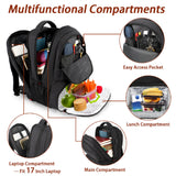 MATEIN Lunch Backpack for Men, 17 Inch Insulated Cooler Backpack with Lunch Compartment, Water Resistant Laptop Back Pack Computer Meal Prep Backpacks Mens Gifts Work Picnic College Travel