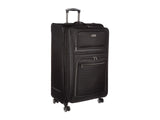 Kenneth Cole REACTION Rugged Roamer Lightweight Softside Expandable 8-Wheel Spinner Luggage, Black, 28-Inch Checked