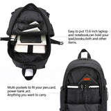 WENIG Anti-Theft Travel Laptop Backpack with USB Charging Port Lock,Water Resistant Slim Work Computer Bag for Men College Bookbags Fits 15.6 Inch Laptop