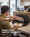 Tolaccea Travel Backpack Carry On 40L, Large Laptop Backpack with 3 Packing Cubes, Flight Approved Duffel Luggage Bag for Men Women, Water-resistant Business Rucksack Daypack, Fits 15.6" Laptop, Black