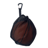 CORECISE Single Ball Bag with Zipper Pocket, Drawstring Sling Back Bag for Carrying Basketball, Volleyball, Soccer, Football