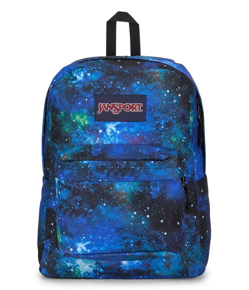 JanSport SuperBreak One Backpack - Durable, Lightweight Bookbag with 1 Main Compartment, Front Utility Pocket with Built-in Organizer - Premium Backpack, Cyberspace Galaxy