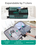 BAGSMART Carry On Luggage 22x14x9 Airline Approved with Spinner Wheels,Lightweight 20 Inch Luggage with TSA Lock,Expandable Hard Shell Carry On Suitcases for Men Women,Pine Green