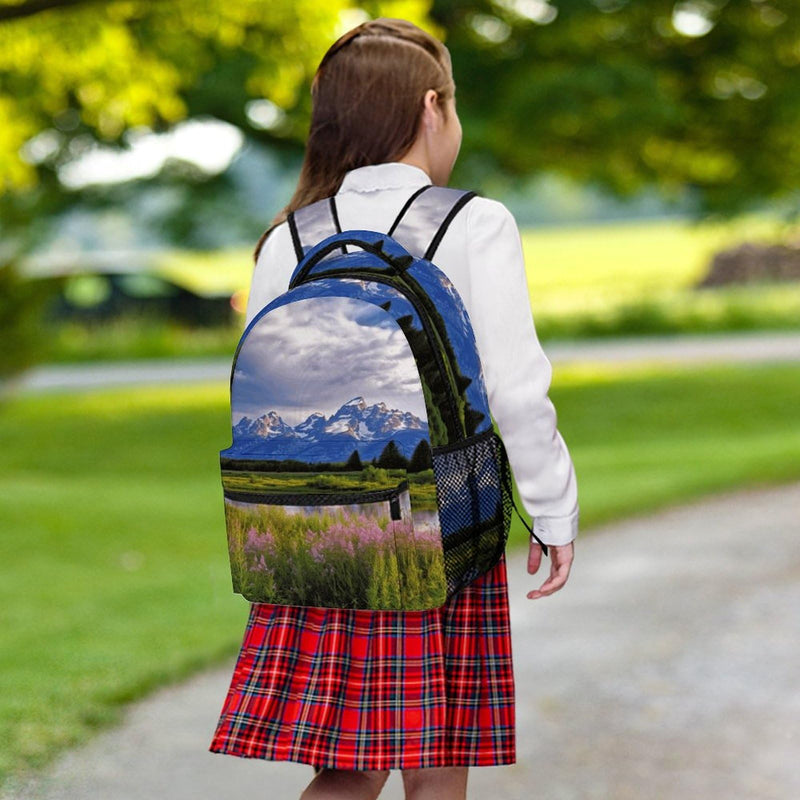 Backpack,Grand Teton National Park Print Backpack,Stylish Backpacks,Lightweight Backpack for Men Women Beach Hiking Camping