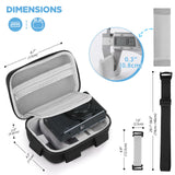 TAAOKA Digital Camera Case, Protective & Lightweight Camera Case with 3 Carrying Ways, Waterproof & Shockproof Small Camera Bag for Power Shot/Sony DSCW800/DSCW830 - Black