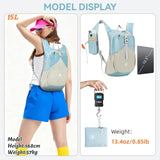 UtiaMiaoGonGo 15L Small Hiking Backpack for Women Men Lightweight Packable Backpack Foldable Casual Daypack for Camping Travel Outdoor, Blue