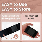 Trolley Strap Carryon Luggage Strap Over Suitcase Handle for Attaching Carryon Bag Travel Accessories TSA Approved Carry-On Add a Bag Belt Sleeve for A Tote Backpack Purse (Black on Black)