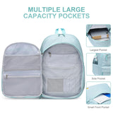 Caran·Y 38L Waterproof Kids Backpack with 15.6-Inch Laptop Compartment-Lightweight Large Capacity School Backpack for Boys & Girls Ages 6-18,Travel with Side Water Bottle Pockets(Mint Green)