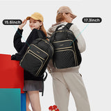 LOVEVOOK Laptop Backpack Women Teacher Backpack,15.6 Inch Laptop Bag with USB Port,Waterproof Daypack for Work Travel,Black