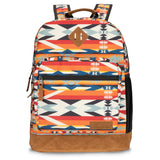 Wrangler Yellowstone Sturdy Backpack for Travel Classic Logo Water Resistant Casual Daypack for Travel with Padded Laptop Notebook Sleeve (Wild West)