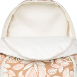Roxy Women's Always Core Backpack | Travel | Everyday Carry | Beach | Polyester | 8L Capacity - Egret Soft Tropics
