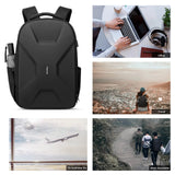 MOSISO 15.6-16 inch 35L Laptop Backpack with USB Charging Port for Women Men, Waterproof Hardshell Travel Business Computer Bag, Anti-Theft Daypack with Luggage Strap, Black