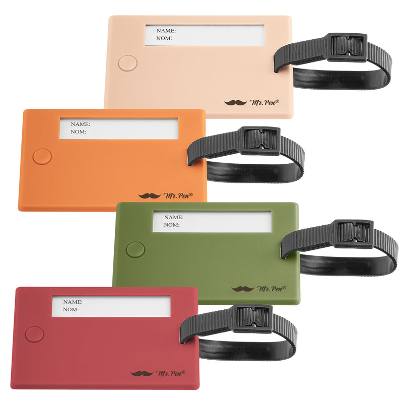 Mr. Pen- Luggage Tags, 4 Pack, Colorful,Luggage Name Tags for Suitcases