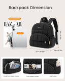 LOVEVOOK Small Backpack Purse for Women, Mini Puffer Backpack with Anti-theft Pocket, Lightweight Quilted Casual Daypack for Daily Work & Travel