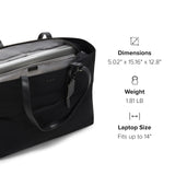 Tumi Womens Cam Large Tote Black/Gunmetal One Size