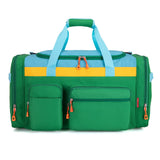 HawLander Large Kids Duffle Bag for Travel, Overnight, or Weekender, 22" inch (Green Yellow)