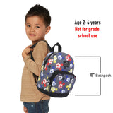 Fast Forward Disney Mickey Mouse Mini Backpack - 10" Exclusive Woven Small Backpack with Front Pocket - Adjusts to Fit Adults, Teens, Kids