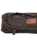 OUTBACK TRADING Unisex 2004 Waterproof Breathable Brown Oilskin Cotton Equestrian Cantle Saddle Bag for Horse Riding