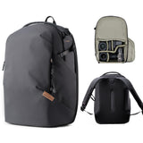 PGYTECH OneGo Lite 16L Camera Backpack Water-Resistant DSLR/Mirrorless Bag for Sony/Canon/Fujifilm, Drone Backpack, Tripod Mount Travel & Weekend Photography Pack for 14" Laptop (Matte Black)